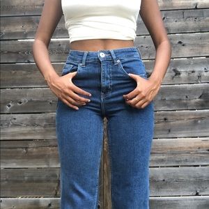 H&M cropped straight jeans